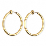 Pendientes Acero Inox criollas clip Dorado