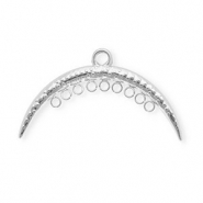BY31&reg; Fornituras acero inox entrepieza arco con 10 anillas Plateado