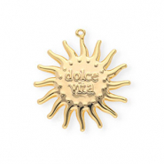 BY31&reg; Colgantes de lat&oacute;n Eco-brass sol Dolce vita"" Dorado