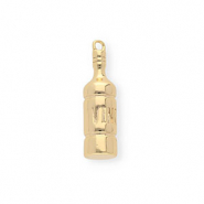 BY31&reg; Colgantes de lat&oacute;n Eco-brass botella de vino Dorado