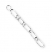 BY31® Colgantes de eslabón ancla de acero inox Plateado