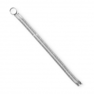 BY31® Colgantes de eslabón serpiente de acero inox Plateado