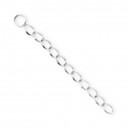 BY31® Colgantes de eslabón gourmet de acero inox Plateado