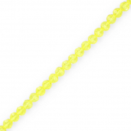 Abalorios faceteados redondos 4 mm Amarillo