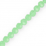Abalorios faceteados redondos 8 mm Verde menta