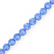 Abalorios faceteados redondos 10 mm Azul cielo