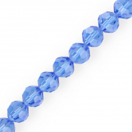 Abalorios faceteados redondos 12 mm Azul cielo