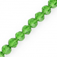 Abalorios faceteados redondos 12 mm Verde hierba