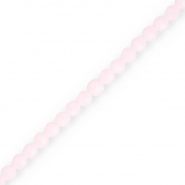 Abalorios faceteados redondos 4 mm Rosa claro