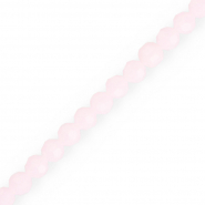 Abalorios faceteados redondos 6 mm Rosa claro