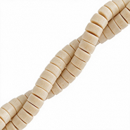 Piedras naturales abalorios disco 4mm Marmól beige