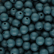 DQ Abalorios acrílicos 10 mm Azul petróleo