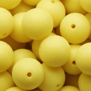 DQ Abalorios acrílicos 20 mm Amarillo sol