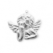 Colgantes Acero Inox &aacute;ngel Plateado