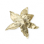 Colgantes llamativos flor Dorado