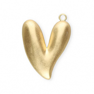 Colgantes llamativos corazón Dorado