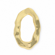 Colgantes llamativos / entrepieza óvalo Dorado