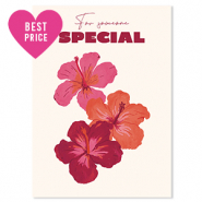 BY31® Tarjetas para joyería "For someone special" Blancuzco-rojo burdeos-rojo coral-rosa