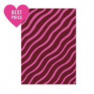 BY31® Tarjetas para joyería lineas gráciles rojo burdeos-fucsia