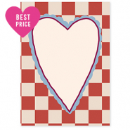 BY31® Tarjetas para joyería corazón Crema-rojo-rojo burdeos-azul claro