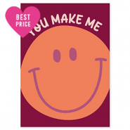 BY31® Tarjetas para joyería "You make me" Rojo oporto-naranja-rosa claro-púrpura