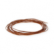 Cord&oacute;n cuero DQ redondo 1mm Marr&oacute;n