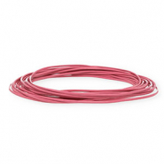 Cord&oacute;n cuero DQ redondo 1,5mm Rosa
