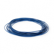 Cord&oacute;n cuero DQ redondo 1,5mm Azul oscuro