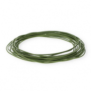 Cord&oacute;n cuero DQ redondo 1,5mm Verde