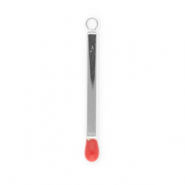 Colgantes Acero Inox lucifer Plateado-rojo
