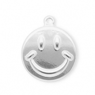 Colgantes Acero Inox smiley Plateado
