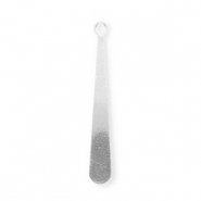 Colgantes Acero Inox gota Plateado