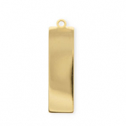 Colgantes Acero Inox rect&aacute;ngulo Dorado