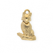 Colgantes Acero Inox zorro Dorado