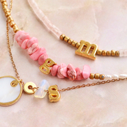 Set de inspiraciones Confección de joyería con abalorios metálicos DQ letras