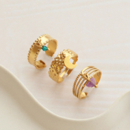 Set de inspiraciones Trucos para personalizar los anillos de acero inoxidable con ojal  