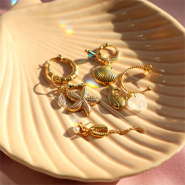 Set de inspiraciones Crea joyas con colgantes de acero inoxidable vida marina