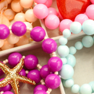 Nuevo  Abalorios acrílicos redondos grandes de moda