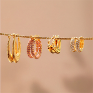 Set de inspiraciones Dale color y forma a tu línea de joyería con pendientes de acero inoxidable