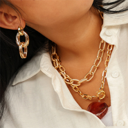 Nuevo Nueva cadena jasseron de aluminio gruesa