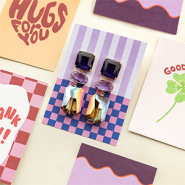 Nuevo Pendientes de cristal y tarjetas para joyas BY31®