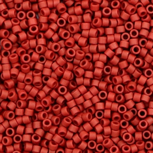 Abalorios Miyuki Delica's 11/0 Metallic matte brick red DB-378