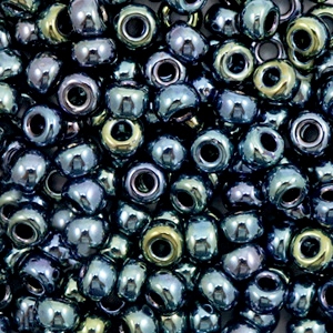 Miyuki Rocalla 6/0 Metallic iris gunmetal 6-456