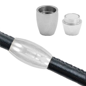 Fornituras Acero Inox cierre magn&eacute;tico &Oslash;6mm Plata vieja