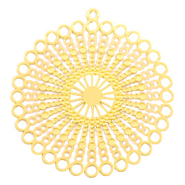 Colgantes bohemios redondo Dorado (sin n&iacute;quel)