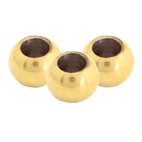 Abalorios acero inox 6mm Dorado