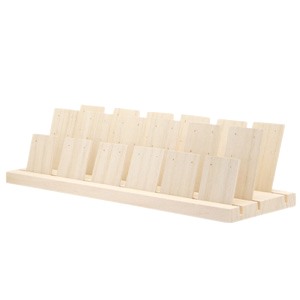 Expositor de joyer&iacute;a de madera para pendientes Natural (color madera natural)