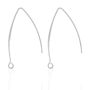 Pendientes Acero Inox Plateado