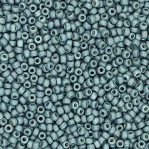 Rocalla Miyuki 11/0 Duracoat galvanized matte sea foam green 11-4217F