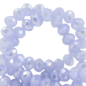 Abalorios faceteados disco 3x2mm Azul chambray-cubierta pearl shine